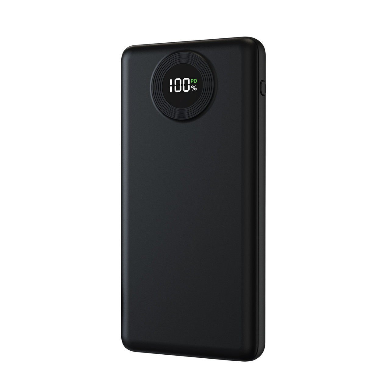Laser 10000mAh Powerbank with LED Display Black
