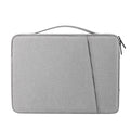Grey 360° Protective Laptop & Tablet Sleeve with Accessory Organizer - Water-Repellent Carrying Case