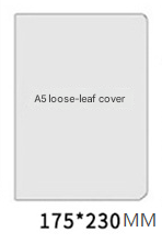 2PCS Black Vintage A5 PU Leather Journal with Leaf Charm - Ring Bound Refillable Notebook Set